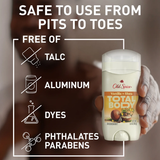  Lăn Khử Mùi Old Spice Total Body Vanilla + Shea 85Gr (Sáp Trắng) 