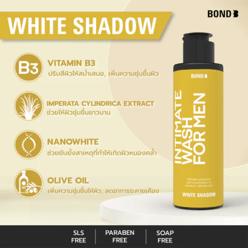  Dung Dịch Vệ Sinh Bond Intimate Wash For Men White Shadow 130ML 