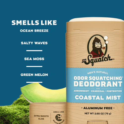  Lăn Khử Mùi Dr. Squatch Coastal Mist Aluminum Free Deodorant 75Gr 