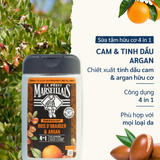  Sữa Tắm Gội Nam Le Petit Marseillais 4in1 Chiết Xuất Gỗ Cam & Argan 250ML 