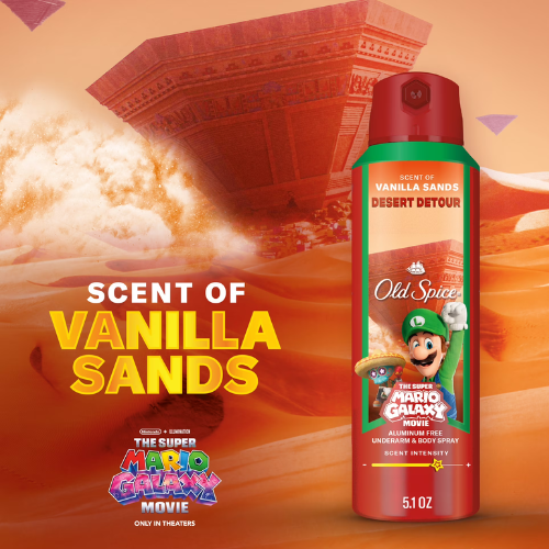  Xịt Khử Mùi Old Spice x The Super Mario Galaxy Movie Desert Detour 144Gr 