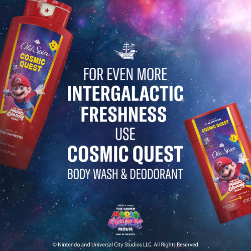 Sữa Tắm Old Spice x The Super Mario Galaxy Movie Cosmic Quest 709ML 