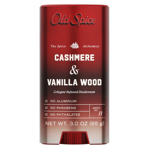  Lăn Khử Mùi Old Spice The Spice Alchemist Collection Cashmere & Vanilla Wood 85Gr (Sáp Trắng) 