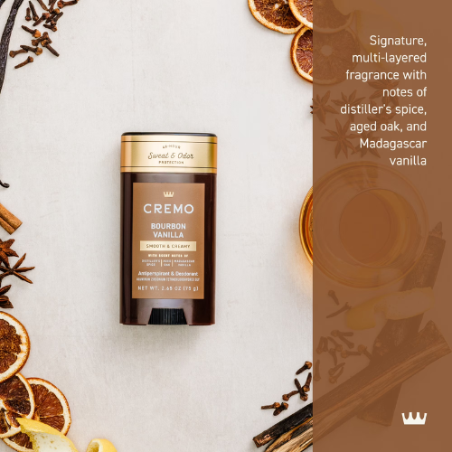  Lăn Khử Mùi Cremo Bourbon Vanilla Antiperspirant & Deodorant 75Gr 