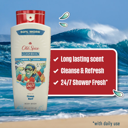  Sữa Tắm Old Spice Summerdude Limited Edition Broseidon 709ML 