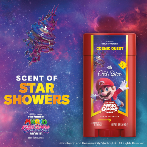  Lăn Khử Mùi Old Spice x The Super Mario Galaxy Movie Cosmic Quest 85Gr (Sáp Trắng) 