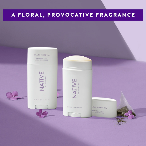 Lăn Khử Mùi Native Lilac & White Tea 75Gr (Sáp Trắng) 