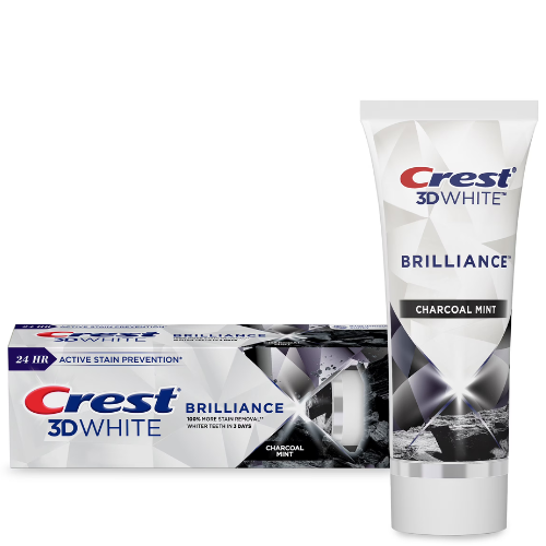  Kem Đánh Răng Crest 3D White Brilliance Charcoal Mint 130Gr 