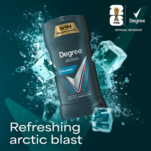  Lăn Khử Mùi Degree Men Advanced Cool Rush 76Gr (Sáp Trắng) 