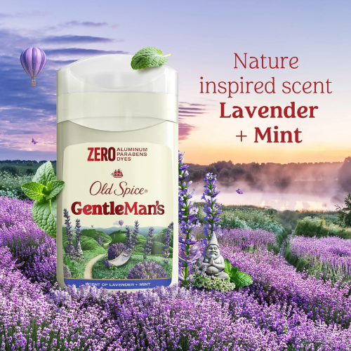  Lăn Khử Mùi Old Spice GentleMan's Blend Lavender & Mint 85Gr (Sáp Trắng) 