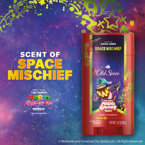  Lăn Khử Mùi Old Spice x The Super Mario Galaxy Movie Space Mischief 85Gr (Sáp Trắng) 