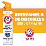  Xịt Khử Mùi Chân Arm and Hammer Odor Defense Shoe Refresher Spray 113Gr 