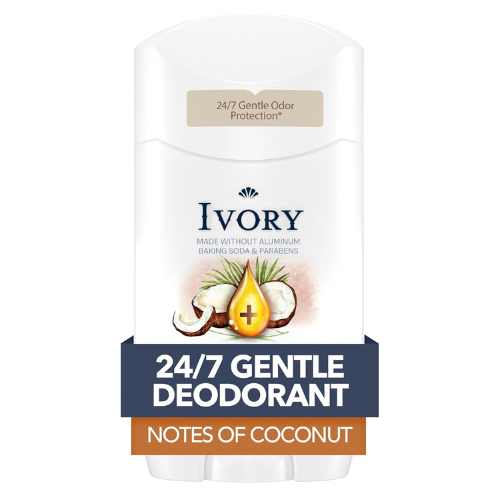  Lăn Khử Mùi Ivory Gentle Deodorant Hint Of Coconut 68Gr (Sáp Trắng) 