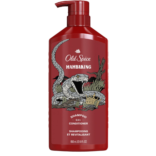  Dầu Gội Đầu 2 In 1 Old Spice Mambaking 650ML (Dầu Gội Xả) 