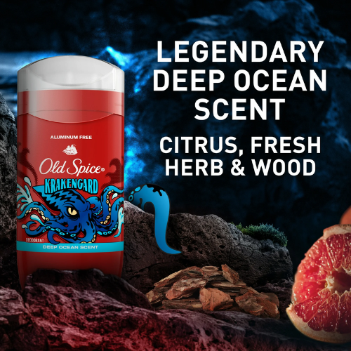  Lăn Khử Mùi Old Spice Wild Collection Krakengard Aluminum-Free 85Gr (Sáp Xanh) ( Phiên Bản Mới ) 