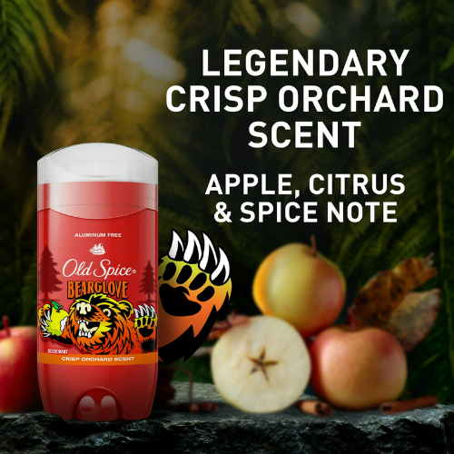  Lăn Khử Mùi Old Spice Wild Collection Bearglove Aluminum-Free 85Gr (Sáp Xanh) 