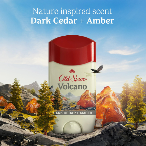  Lăn Khử Mùi Old Spice Fresher Collection Volcano With Charcoal 73Gr (Sáp Trắng) 