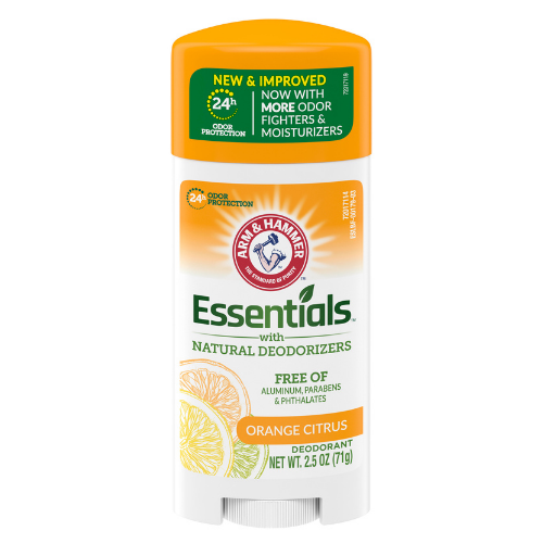  Lăn Khử Mùi Arm & Hammer Essentials Orange Citrus 71Gr (Sáp Trong) 