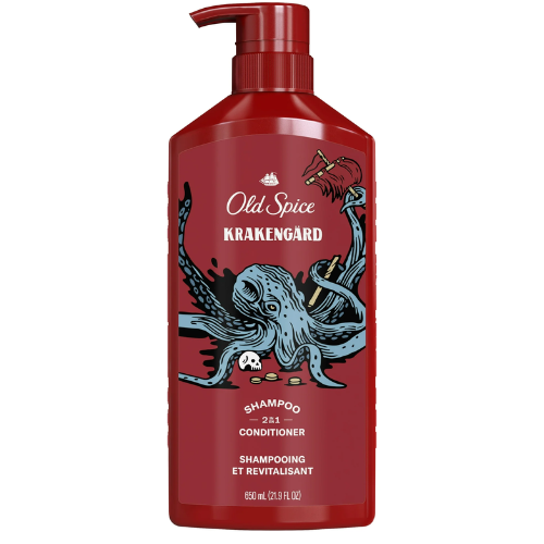  Dầu Gội Đầu 2 In 1 Old Spice Krakengard 650ML (Dầu Gội Xả) 