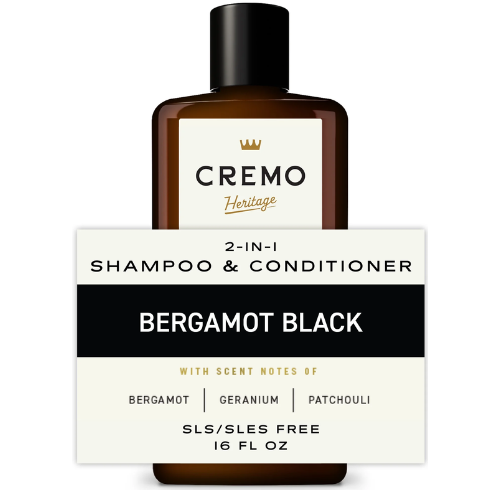  Dầu Gội Xả 2 In 1 Cremo Heritage Green Collection Bergamot Black 473ML 