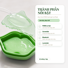 MONDSUB Mặt Nạ Môi Hydrogel Aloe Vera PDRN Hộp 22 Miếng | Mond'sub Aloe Vera PDRN Hydrogel Lip Mask