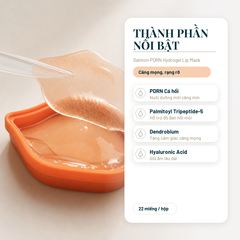 MONDSUB Mặt Nạ Môi Hydrogel Salmon PDRN Hộp 22 Miếng | Mond'sub Salmon PDRN Hydrogel Lip Mask