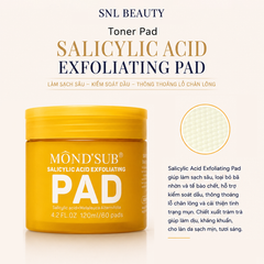 MONDSUB Toner Pad Salicylic Acid Làm Sạch Bề Mặt 120 ml | Mond'sub Salicylic Acid Toner Pad