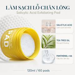 MONDSUB Toner Pad Salicylic Acid Làm Sạch Bề Mặt 120 ml | Mond'sub Salicylic Acid Toner Pad