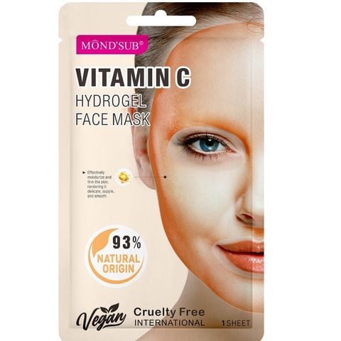 MONDSUB Mặt Nạ Hydrogel Vitamin C Dưỡng Sáng 28 g | Mond'sub Vitamin C Hydrogel Mask