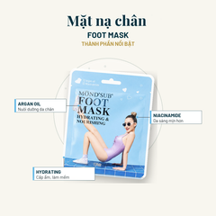 MONDSUB Mặt Nạ Ủ Chân Dầu Argan & Vitamin B3 1 Đôi | Mond'sub Argan Vitamin B3 Foot Mask