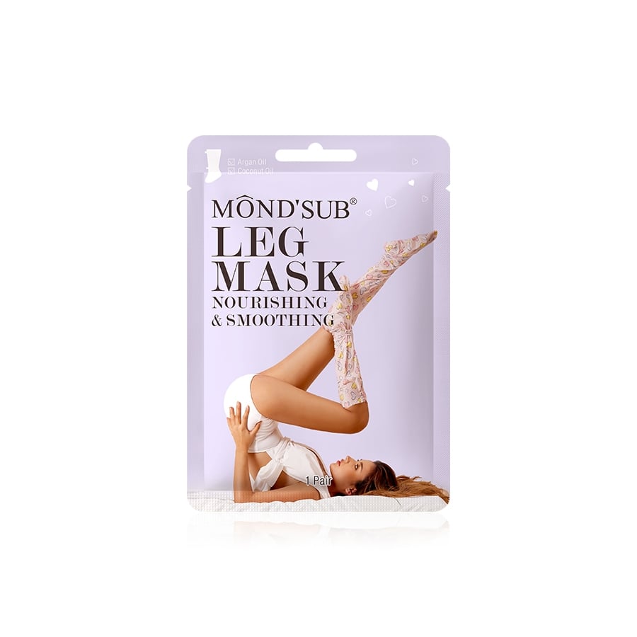 MONDSUB Mặt Nạ Ủ Cẳng Chân Dầu Argan & Dầu Dừa 1 Đôi | Mond'sub Argan Coconut Leg Mask