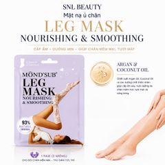 MONDSUB Mặt Nạ Ủ Cẳng Chân Dầu Argan & Dầu Dừa 1 Đôi | Mond'sub Argan Coconut Leg Mask