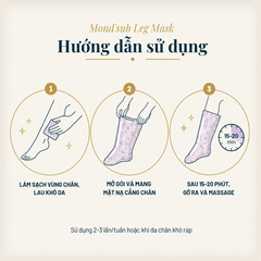 MONDSUB Mặt Nạ Ủ Cẳng Chân Dầu Argan & Dầu Dừa 1 Đôi | Mond'sub Argan Coconut Leg Mask