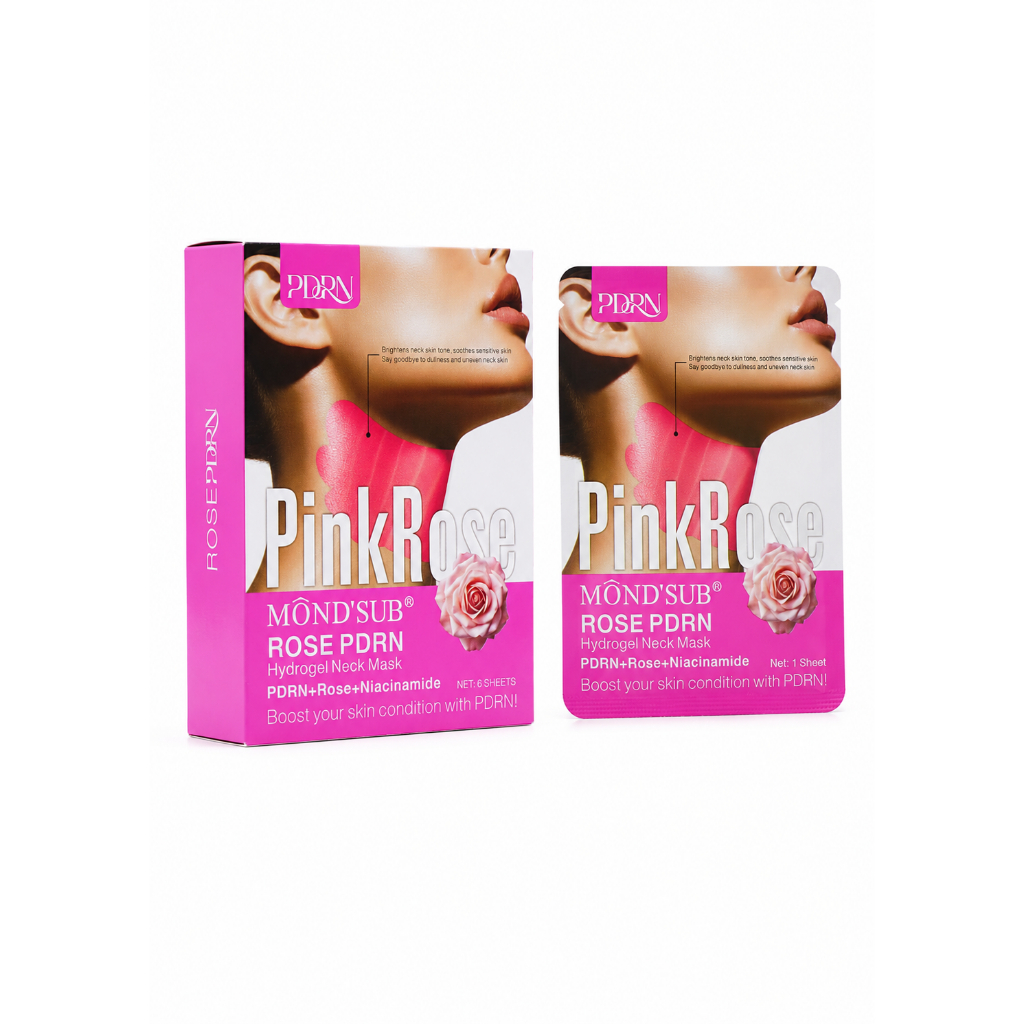 MONDSUB Mặt Nạ Cổ Hydrogel Rose PDRN 1 Miếng | Mond'sub Rose PDRN Neck Mask