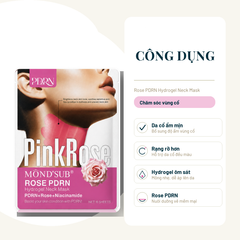 MONDSUB Mặt Nạ Cổ Hydrogel Rose PDRN 1 Miếng | Mond'sub Rose PDRN Neck Mask