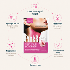 MONDSUB Mặt Nạ Cổ Hydrogel Rose PDRN 1 Miếng | Mond'sub Rose PDRN Neck Mask