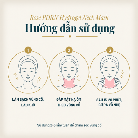 MONDSUB Mặt Nạ Cổ Hydrogel Rose PDRN 1 Miếng | Mond'sub Rose PDRN Neck Mask