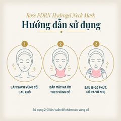 MONDSUB Mặt Nạ Cổ Hydrogel Rose PDRN 1 Miếng | Mond'sub Rose PDRN Neck Mask