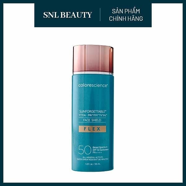 COLORESCIENCE Kem Chống Nắng Trang Điểm Đều Màu 55 ml SPF 50 - Fair |  Sunforgettable Total Protection Face Shield Flex SPF 50 - Fair