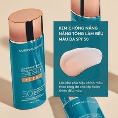COLORESCIENCE Kem Chống Nắng Trang Điểm Đều Màu 55 ml SPF 50 - Fair |  Sunforgettable Total Protection Face Shield Flex SPF 50 - Fair