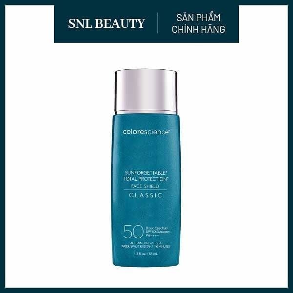 COLORESCIENCE Kem Chống Nắng Khoáng Dưỡng Ẩm Mỏng Nhẹ SPF50 55 ml | Sunforgettable® Total Protection® Face Shield Classic SPF 50