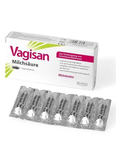 VAGISAN Viên đặt cân bằng PH Xuất xứ Đức 7 viên - Vagisan Milchsäure