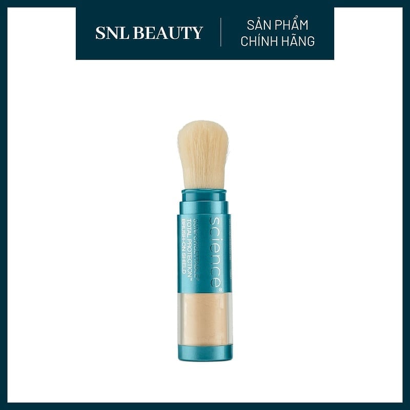 COLORESCIENCE Phấn Phủ Chống Nắng Khoáng SPF 50 Dạng Bột 6 gr - Màu Sáng | Total Protection Brush-On Shield SPF 50 - Tone Fair