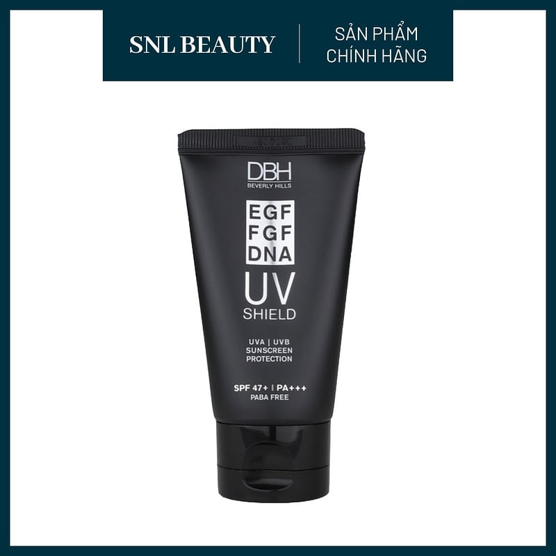 DBH Kem Chống Nắng EGF/FGF/DNA SPF 47+ PA+++ 60 ml | DBH EGF UV Shield EGF/FGF/DNA SPF 47+ PA+++