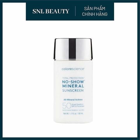 COLORESCIENCE Kem Chống Nắng Khoáng Không Màu SPF 50 | Colorescience Total Protection No-Show SPF 50 Mineral Sunscreen