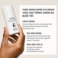VERSO Tinh Chất Dưỡng Mắt Retinol 8 Giúp Trẻ Hoá Vùng Mắt 15 ml | Verso Retinol 8 Super Eye Serum