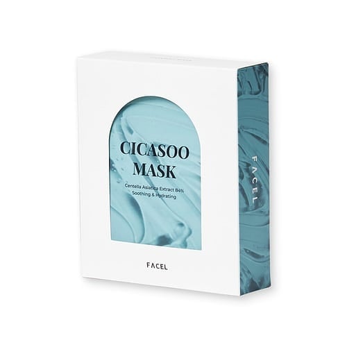 FACEL CICASOO MASK – Mặt Nạ CICA Sinh Học Hỗ Trợ Làm Dịu & Cấp Ẩm Cho Da Nhạy Cảm