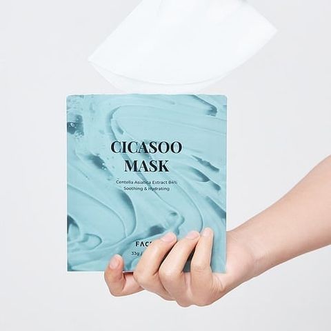 FACEL CICASOO MASK – Mặt Nạ CICA Sinh Học Hỗ Trợ Làm Dịu & Cấp Ẩm Cho Da Nhạy Cảm