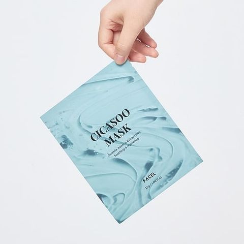 FACEL CICASOO MASK – Mặt Nạ CICA Sinh Học Hỗ Trợ Làm Dịu & Cấp Ẩm Cho Da Nhạy Cảm