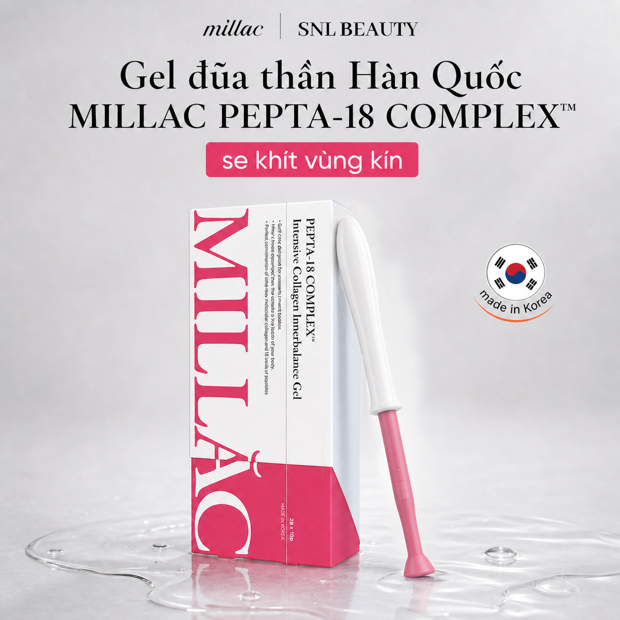 MILLAC Gel Chăm Sóc Vùng Kín PEPTA-18 COMPLEX | Millac PEPTA-18 Complex Intensive Collagen Innerbalance Gel